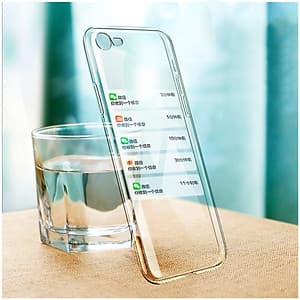 Ốp Lưng Kính Cường Lực Trong Suốt Hoàn Toàn. Lưng Kính Không Ố Vàng, Viền Máy Dẻo Cho Iphone 7/8