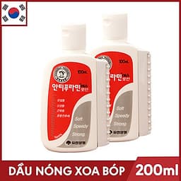 Bộ 2 Chai Dầu nóng Xoa Bóp Massage Hàn Quốc Antiphlamine - Chai 100ml