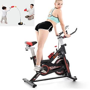 Xe đạp thể dục thể thao - xe đạp tập thể dục thể thao tại nhà X-SPEED tặng bóng bàn luyện phản xạ cao cấp + đồng hồ đo chỉ số + bình nước thể thao