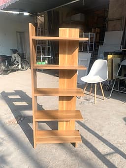Kệ sách góc tường gỗ CN HT1250