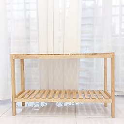 KỆ ĐA NĂNG 2 TẦNG GỖ CAO SU 