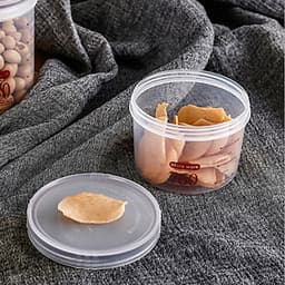 Hộp Đựng Thức Ăn Đa Năng Bằng Nhựa Loại Nắp Vặn Tròn Blackinner GR01 - Ba Dung Tích - Hàng Chính Hãng