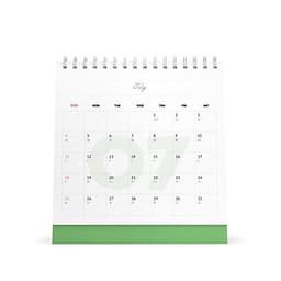 Lịch bàn vuông giấy mỹ thuật SDstationery 2021 Live Green (sống xanh) 20x20 cm