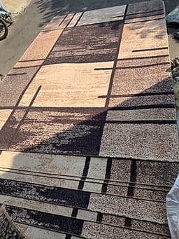 Thảm lì bali trải sàn họa tiết kẻ cao cấp 1m6x2m3