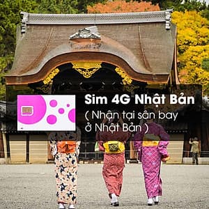 Sim 4G Nhật Bản - Gói 1GB Dữ Liệu Trong 6 Ngày (Nhận Tại Sân Bay Ở Nhật Bản)