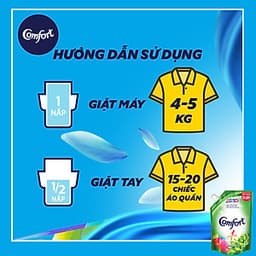 Nước Xả Vải Comfort 1 Lần Xả Hương Gió Xuân Túi 1.6L - 67349992
