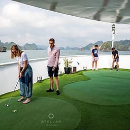 Tour Trọn Gói 2N1Đ Ngủ Đêm Trên Du Thuyền 5* Stellar Of The Seas Cruises Siêu Đẳng Cấp Tại Vịnh Hạ Long (Chèo Thuyền Kayak Khám Phá Vịnh, Ăn 04 bữa, Câu Mực Đêm)