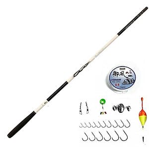 Cần câu cá - Cần câu tay carbon siêu cứng - Tặng kèm nhiều phụ kiện DCH02