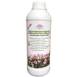 Phân bón hữu cơ đậu tương, đậu nành trứng chuối humic DOCNEEM kích mầm, chồi, hoa chuẩn form trên hoa hồng, cây cảnh, chai 1 lít