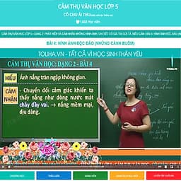 Khóa học CẢM THỤ VĂN HỌC LỚP 5 cô Chu Ái Thu - 06 tháng