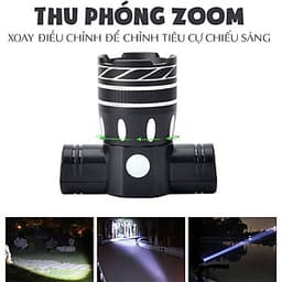Đèn Pha Gắn Phía Trước Xe Đạp Siêu Sáng Sạc Điện USB Chống Nước (Bản Nâng Cấp Kèm Chân Đế Trượt) Mai Lee