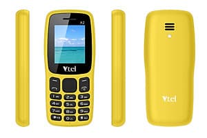 Điện thoại di động GSM Vtel A2 (Màu Vàng) – Hàng chính hãng