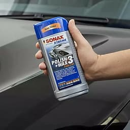 Dung dịch xóa xước, đánh bóng và bảo vệ sơn xe ô tô, xe hơi 3 trong 1 Sonax Wax 250 ml 202100