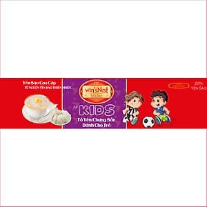 COMBO 2 LỐC YẾN SÀO WIN'SNEST KIDS TỔ YẾN CHƯNG SẴN DÀNH CHO TRẺ 20% (3Lọ/ Lốc)