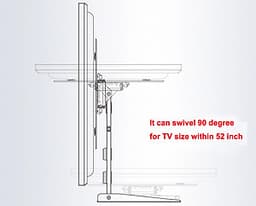 Giá treo tivi đa năng nhập khẩu NB SP2 tivi dưới 52 inch xoay vuông góc với tường 