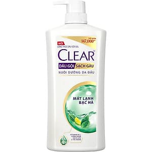 Dầu Gội Sạch Gàu CLEAR Mát Lạnh Bạc Hà (1.4kg)