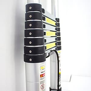  Thang nhôm rút gọn SUMIKA SK380 - Chiều cao tối đa 3.8m, chiều dài rút gọn 0.81m, hợp kim nhôm cao cấp, khóa chốt chắc chắn, đế cao su chống trượt, nhỏ gọn, di chuyển tiện lợi - Hàng chính hãng