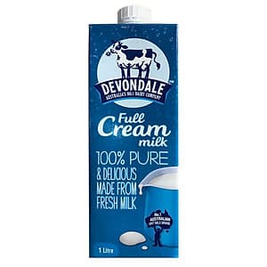 Thùng 10 Hộp Sữa Nguyên Kem Devondale Fullcream (1L/Hộp)