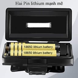 Đèn Pin Đeo Đầu Sạc Điện 02 Pin Lithium 06 Bóng LED eLights TD-622