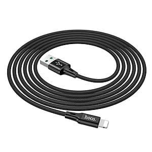 CÁP SẠC NHANH DÂY DÙ LIGHTNING 3.0A HOCO DU10 MAX DÀI 2M ( 2 MÀU) - HÀNG CHÍNH HÃNG