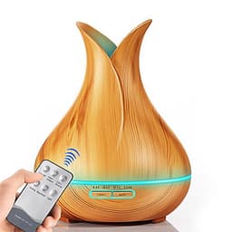 Máy phun sương, khuếch tán tinh dầu, tạo độ ẩm điều khiển từ xa Aturos GH40 (Dung tích 550ml, đèn LED 7 màu) - Hàng nhập khẩu