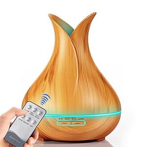Máy phun sương, khuếch tán tinh dầu, tạo độ ẩm điều khiển từ xa Aturos GH40 (Dung tích 550ml, đèn LED 7 màu) - Hàng nhập khẩu