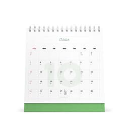 Lịch bàn vuông giấy mỹ thuật SDstationery 2021 Live Green (sống xanh) 20x20 cm