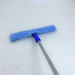 BỘ LAU KÍNH INOX CAO CẤP 1,3m, chuyên dùng cho gia đình- trường học, cây nối dài 1,3m thu gọn 0,85m,, tay gạt nước , tay lau bông thỏ xanh