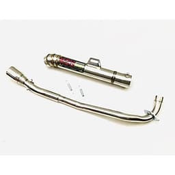 pô KOU inox không nỉ có cổ dùng cho xe sirius