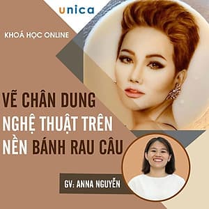  Khóa học PHONG CÁCH SỐNG- Vẽ chân dung nghệ thuật trên nền bánh rau câu UNICA.VN