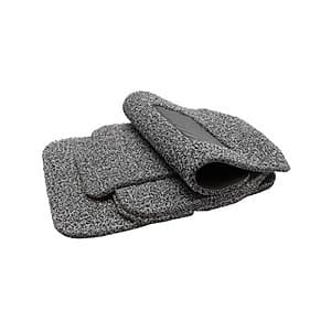 Bộ thảm lót sàn xe dấu bụi siêu sạch 5 miếng cho xe ô tô 4-5 chỗ (Xám)
