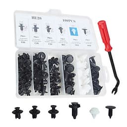 Bộ 100 món kèm keph đinh tán ô tô bằng nhựa và dụng cụ tháo lắp thông minh