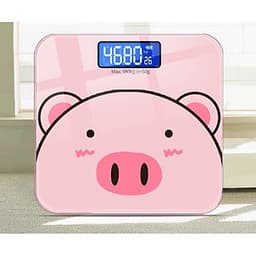 Cân Điện Tử Dùng Pin - Sạc USB Sức Khỏe Hình Chú Heo Xinh Xắn Dành Cho Gia Đình ( TẶNG KÈM THƯỚC DÂY ĐO)