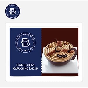 Paris Baguette - Bánh Kem Cappuccino (16cm) áp dụng tại các chi nhánh