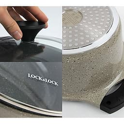 Nồi đá Lock&Lock Stone 2 tay cầm LCA6242D 24cm