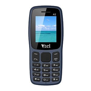 Điện thoại di động GSM Vtel A2 (Màu xanh đen) – Hàng chính hãng