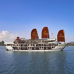 TourTrọn Gói 2N1Đ Ngủ Đêm Trên Du Thuyền 5 Sao Alisa Premier Sang Trọng, Có Bể Bơi (Miễn phí chèo thuyền Kayak khám phá Vịnh Hạ Long, Hang Sửng Sốt, Đảo Titop))