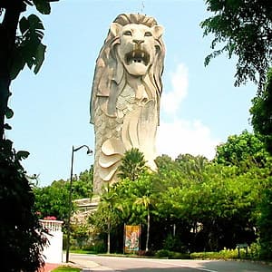 Vé Tham Quan Tượng The Merlion Trên Đảo Sentosa, Singapore