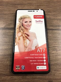 Điện thoại Forme A77 màn hình 5inch, Wifi, 3G, 2 sim  - Hàng chính hãng