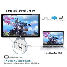 Cáp Chuyển USB Type C To Mini DisplayPort (Màu Ngẫu Nhiên)