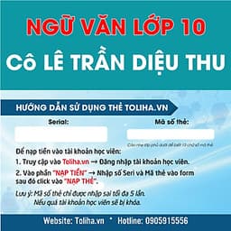 Khóa học NGỮ VĂN LỚP 10 cô Diệu Thu - 09 tháng