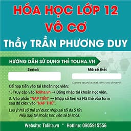 Khóa học HÓA HỌC VÔ CƠ 12 - CƠ BẢN + NÂNG CAO thầy Trần Phương Duy - 03 tháng