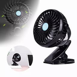 Quạt Mini Pin Sạc Kẹp Bàn Siêu Mát giải pháp tuyệt vời cho học sinh và dân văn phòng mùa hè này.- Màu đen