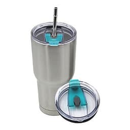 Ly Giữ Nhiệt YT Nắp Chống Tràn Cao Cấp + Tặng Bộ Ống Hút Inox Tái Sử Dụng Và Túi Đựng (Màu Sắc Ngẫu Nhiên)