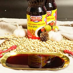 Nước tương đậu nành truyền thống Bông Mai (480ml) - Đậm đà hương vị xưa