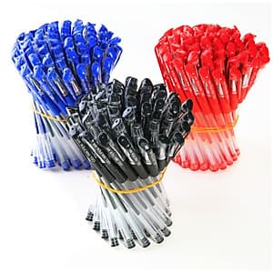 Combo 20 Bút Bi Nước Văn Phòng BB011 - Bút bi nước 3 màu xanh đỏ đen