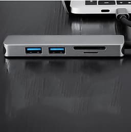Hub chia USB Type-C 5 Cổng USB 3.0/SD/TF Newdery 9866 - Hàng chính hãng