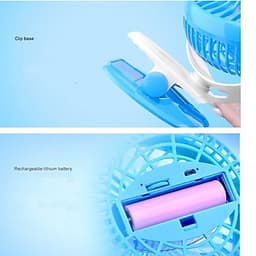 Quạt kẹp xe đẩy HN F168 - MÀU NGÃU NHIÊN