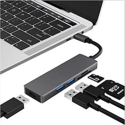 Hub chia USB Type-C 5 Cổng USB 3.0/SD/TF Newdery 9866 - Hàng chính hãng