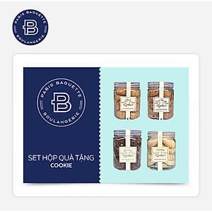 Paris Baguette - Evoucher Set Hộp quà tặng Cookie áp dụng tại các chi nhánh